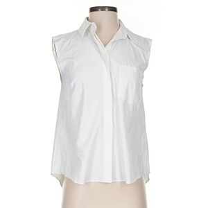 Athleta  Sleeveless Button-Down Shirt white size XS